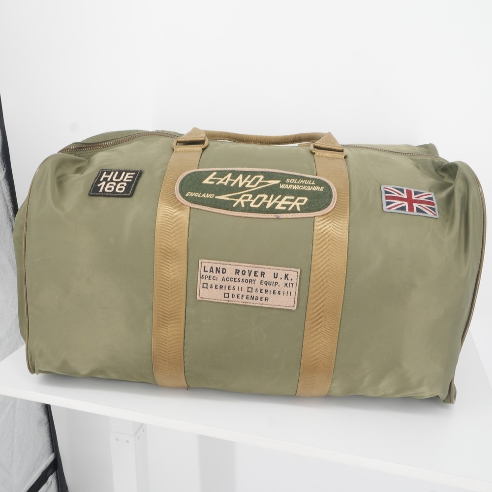 Red Canoe Land Rover Duffle Bag Large Olive Green Heritage Travel Weekender